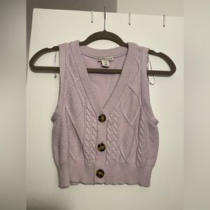 Knit cropped vest
